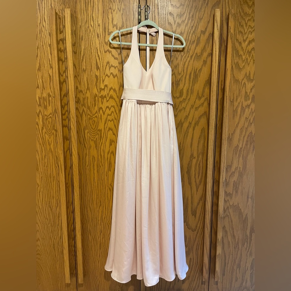 Vera Wang White Blush Bridesmaid Dress
